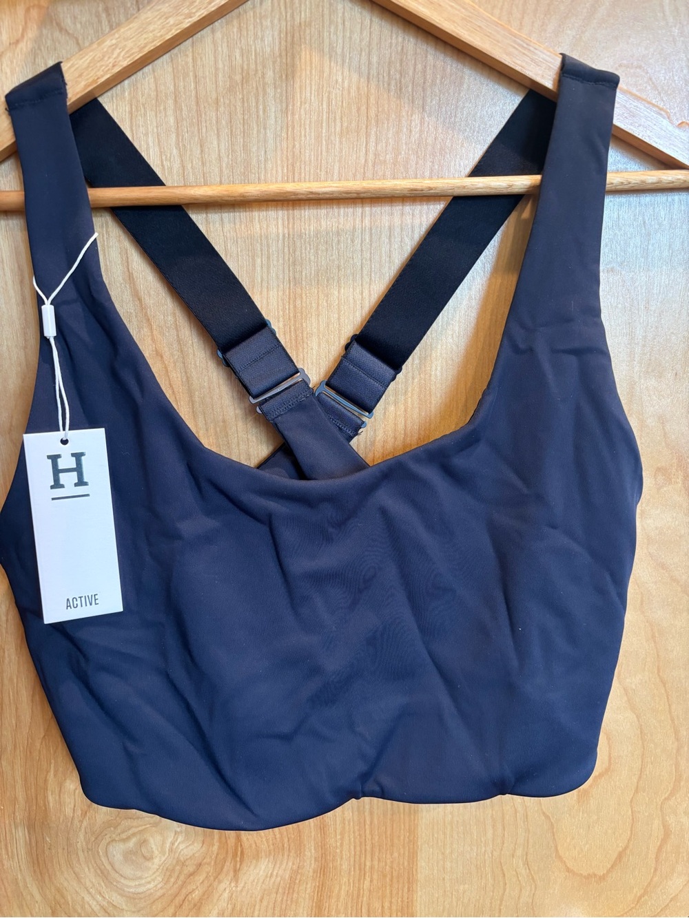 Harper Wilde Flex Convertible Sports Bra with Adjustable Straps Dk Blue  XL